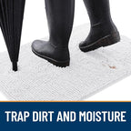 OLANLY Dog Door Mat for Muddy Paws 47x20, Absorbs Moisture and Dirt, Absorbent - Image 2