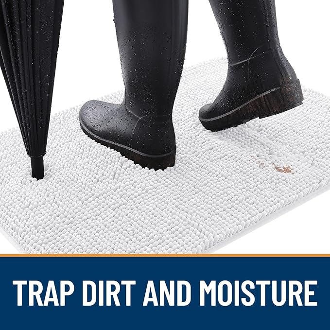 OLANLY Dog Door Mat for Muddy Paws 44x32, Absorbs Moisture and Dirt, Absorbent - Image 2