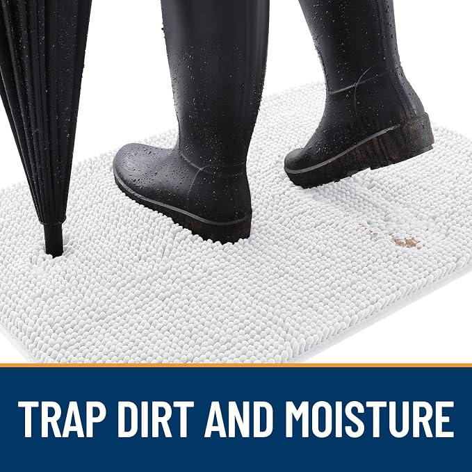 OLANLY Dog Door Mat for Muddy Paws 36x24, Absorbs Moisture and Dirt, Absorbent - Image 2