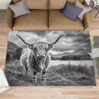 Highland Cattle Rugs for Bedroom by Unknown