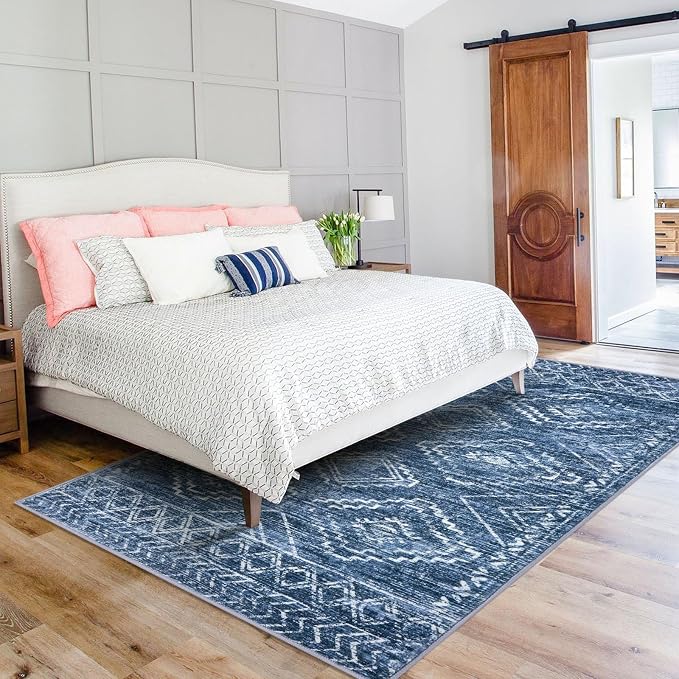 KILOCOCO Living Room Rug 5x7 Area Rug Printed Boho Washable Bedroom Rugs Non - Image 3