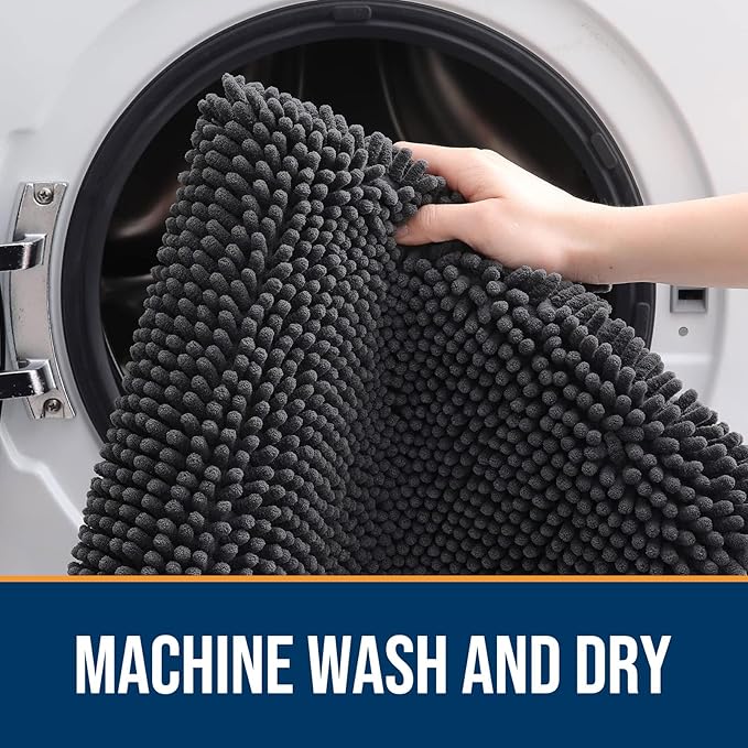 OLANLY Dog Door Mat for Muddy Paws 54x24, Absorbs Moisture and Dirt, Absorbent - Image 5