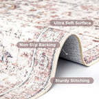 jinchan Runner Rug 2x6 Washable Hallway Rug Vintage Indoor Thin Retro Floor - Image 3
