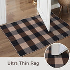 Tangsoo Checkered 4x6 Washable Easy Jute Area Rug - Image 5