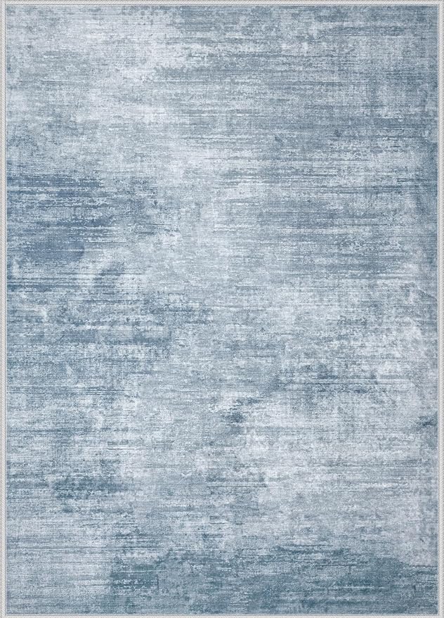 Area Rugs 6x9 Living Room: Washable Rug Modern Abstract Large Rugs Soft Non - Image 9
