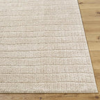 Livabliss x Our PNW Home Cascade Minimalist Striped Area Rug, Light Brown - Image 3