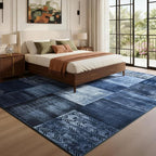 DweIke Washable Area Rugs for Living Room, 6x9 Large Bedroom Rugs, Geometric - Image 5