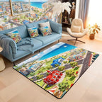 Kids Area Rug 3x5 City Life House Rugs - Image 4