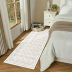 WITSHOCK 2x6 Runner Rugs for Hallways, Vintage Neutral Hallway Rugs for Entryway - Image 4
