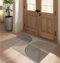 Easy Jute Rainbow Entryway Rug, 2.6x4 Washable Non-Slip Indoor Outdoor Doormat by Rugalia