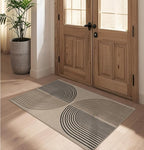 Easy Jute Rainbow Entryway Rug, 2.6x4 Washable Non-Slip Indoor Outdoor Doormat by Rugalia