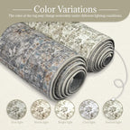 6x9 Washable Rug Vintage Fade Resistant Boho Distressed Non-Slip Indoor Large - Image 5