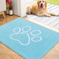 OLANLY Dog Door Mat for Muddy Paws 40x32, Paw Print Design, Absorbs Moisture by OLANLY