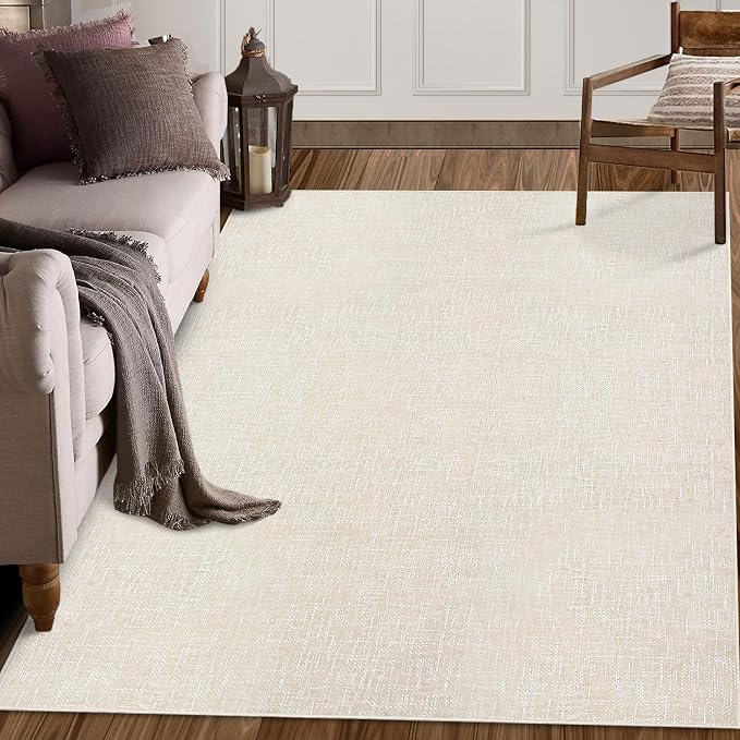 RUGSREAL Bedroom Area Rug 4x6 Modern Abstract Area Rug Stain Resistant Small - Image 8