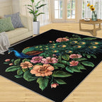 Peacock Peony Rugs for Bedroom - Image 2