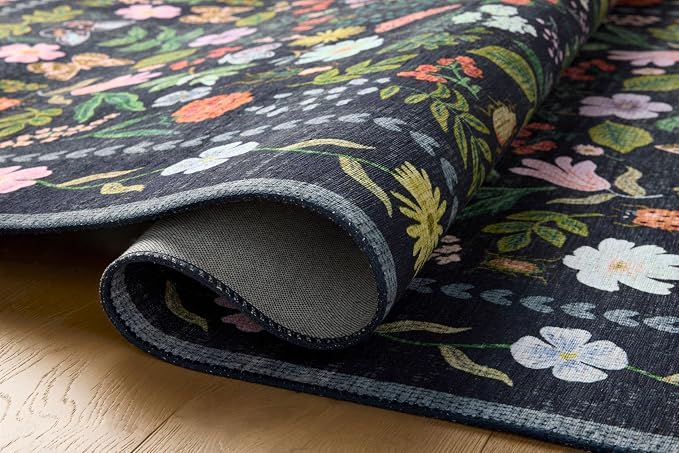 Loloi Rifle Paper Co. Canopy Collection CNP-04 Black 2'-3" x 3'-9" Accent Rug - Image 6