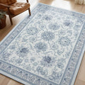 Phantoscope Washable Area Rug 9'x12' Non-Slip, Vintage Neutral Rugs by Phantoscope