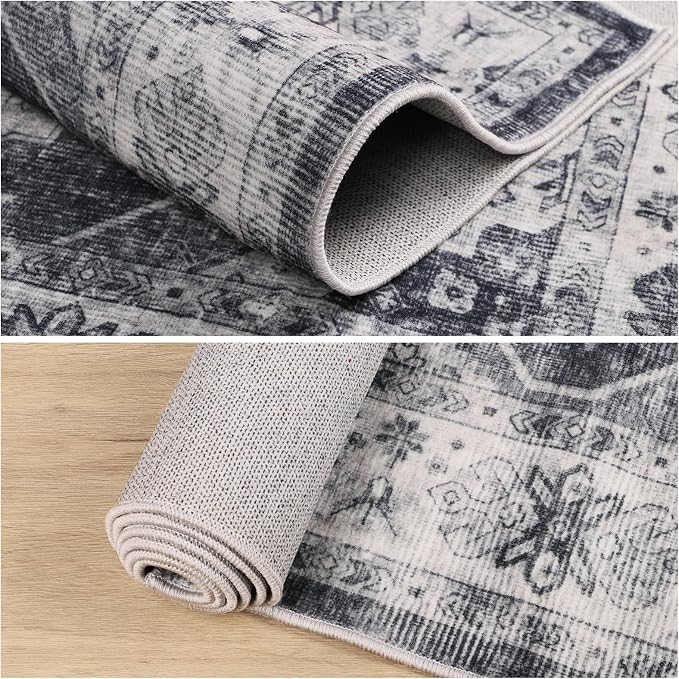 Dripex Vintage Washable Rug 2x3 Indoor Door Mat Non-Slip Entryway Rug - Image 8