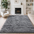 5x7 Area Rugs for Living Room Bedroom, Soft Fluffy Shaggy Bedside Rug, Indoor - Image 3