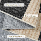 LIVEBOX 8x10 Area Rugs for Living Room, Checkered Non-Slip Washable Rugs - Image 7