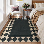 Moynesa Easy Jute Outdoor Rug 5x7 Area Rugs, Washable Checkered Rugs - Image 7