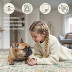 Bavni Area Rugs for Living Room, 5x7 Area Rugs Non-Slip Washable，Ultra-Thin - Image 7