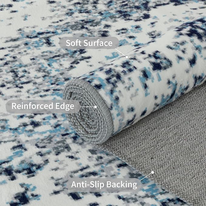 Easy-Going Area Rug 5x7 Washable Boho Rugs - Image 3