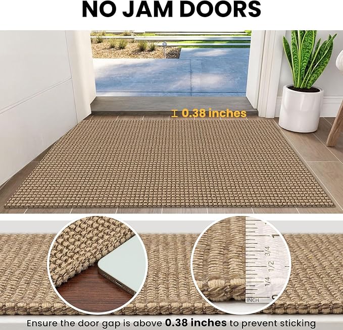 IOHOUZE Washable Exrea Long Hallway Runner Rug 3x18 Non Slip Rubber Backed - Image 3