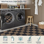 Lahome Checkered Easy Jute 3x5 Rug, Washable Rugs - Image 6