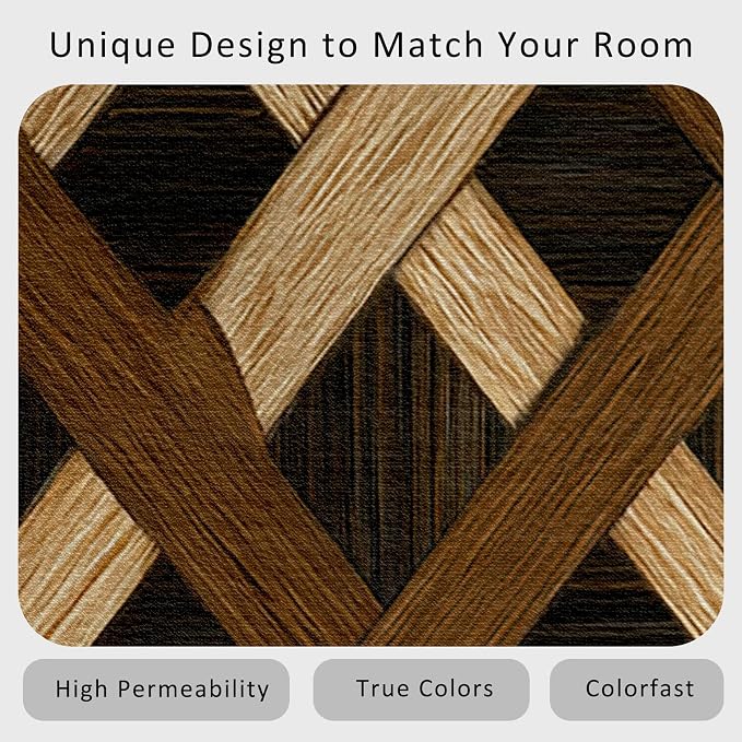 Checkered Rug, Washable 4x5 Rug - Image 6