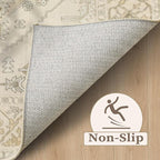 SERISSA Washable Rugs 8x10 Area Rugs, Large Non-Slip Boho Living Room Rug - Image 5