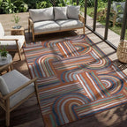 CAMILSON Indoor Outdoor Rug, Easy-Cleaning Non-Shedding Living Room, Garden and - Image 9