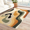 Neutral Color Rug, 5x6 Rug, Earth Tone Rugs by Unknown