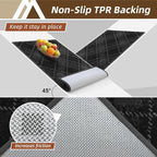COSY HOMEER Plaid Door Mat 24" x 36", Dirt Trapper Entryway Rugs, Non-Slip - Image 5