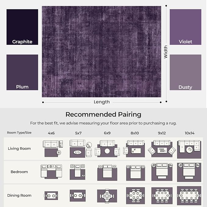 Kokia Abstract Area Rugs 8x10 Bedroom Soft Living Room Rugs Washable Distressed - Image 3