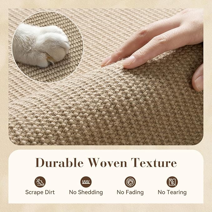 Jute Front Door Mat Indoor Entrance Indoor Door Mat Rugs - Image 3