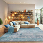 Abstract 8x10 Area Rug Washable Soft Large Non-Slip Carpet by FLYRUGGO