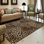 Leopard Rug 5x7 Washable Animal Print Rug Living Room Large Carpet Soft Non-Slip by AUKIBHomeDecor