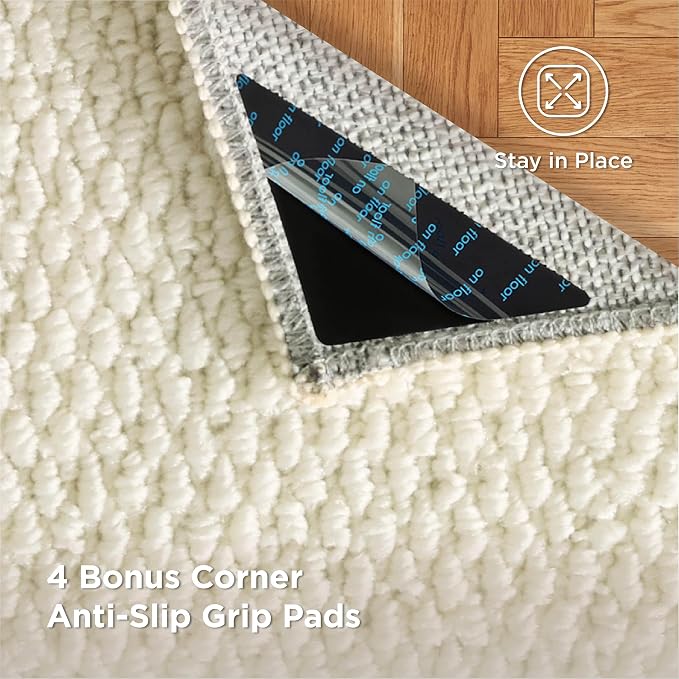 Bedsure 9x12 Faux Wool Area Rugs - Image 3