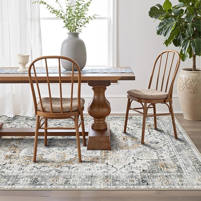 LUMI Washable Area Rug 5x8 for Living Room, Ultra Soft Stain Resistant Carpet - Image 5
