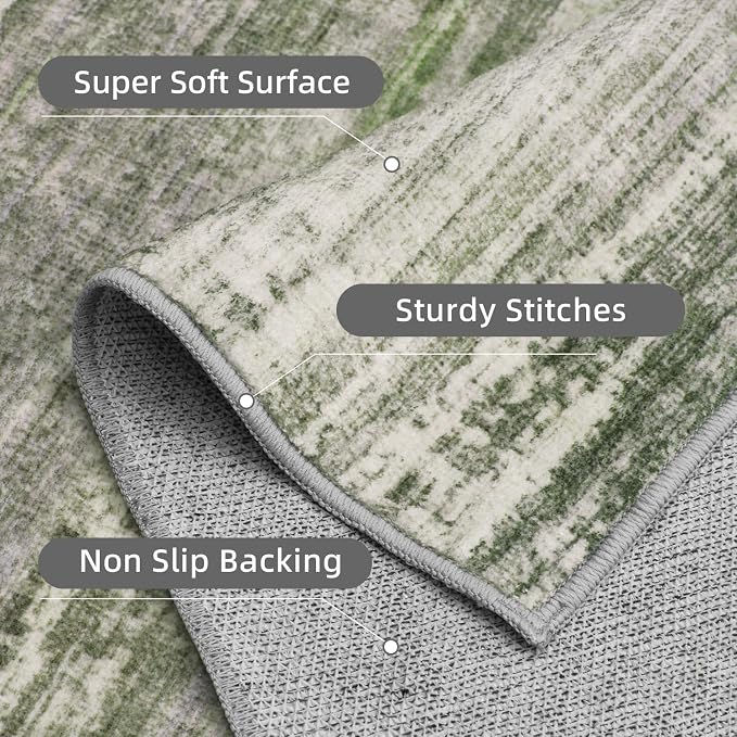 PADOOR Modern Abstract Runner Rug - Image 4
