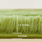 Andency 8x10 Area Rugs for Living Room, Olive Green Non-Slip Fluffy Soft Large - Image 2