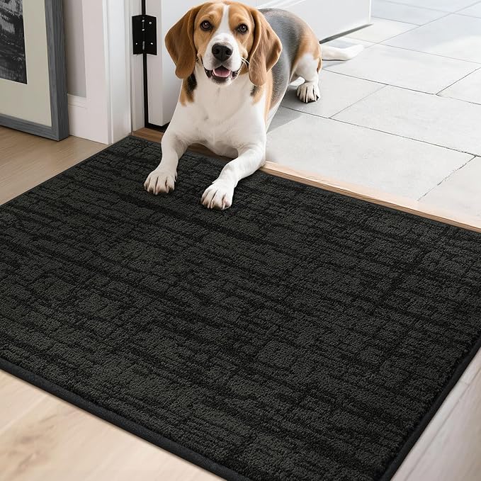 COSY HOMEER Door Mat, Dirt Trapper Entryway Rugs 20"x32", Non Slip Washable by COSYHOMEER