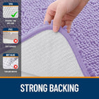 OLANLY Bathroom Rugs 44x24, Extra Soft Absorbent Chenille Bath Rugs, Rubber - Image 6