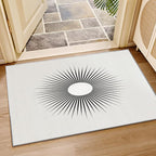 Mid Century Rugs for Living Room -Minimalist Sun Rug, 5x8 ft, Modern Abstract - Image 4