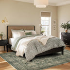 Vintage Washable Area Rug for Living Room, Low Pile 9x12 Non Slip Carpet - Image 4