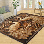 Peacock Rugs for Bedroom by STRELEC