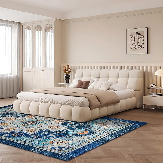 Easy-Going Area Rug 6x9 Washable Boho Rugs - Image 6