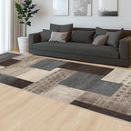 Modern Geometric Patchwork Indoor Runner Rug - Image 6