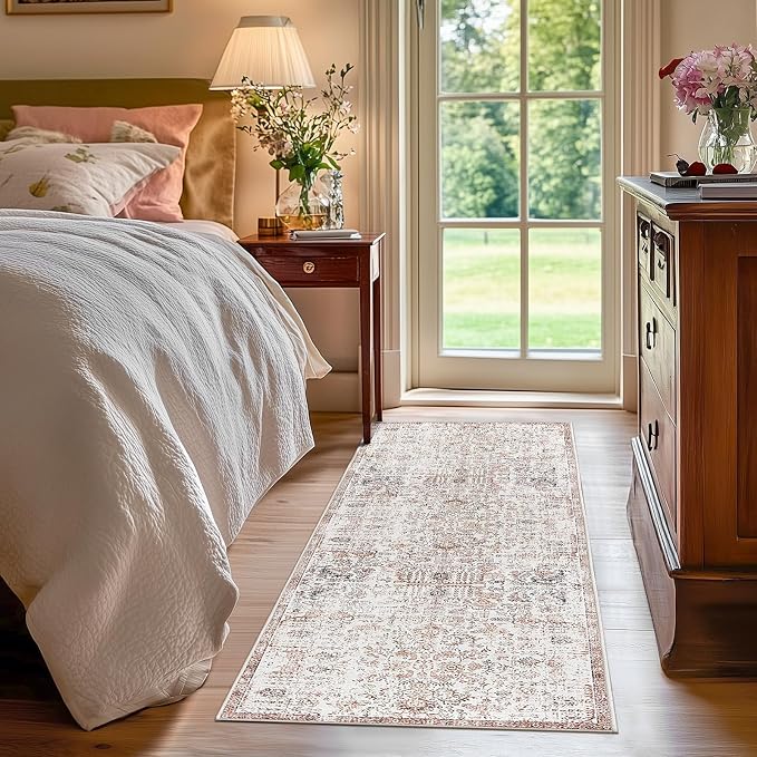 jinchan Kalen Runner Rug 2x5 Washable Hallway Rug Vintage Indoor Thin Retro - Image 4